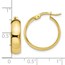 10K Polished Hinged Hoop Earrings - 19 mm