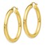 10K Polished Lightweight Hoop Earrings - 37 mm