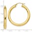 10K Polished Lightweight Hoop Earrings - 37 mm