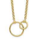 10K Polished Link Necklace - 18 in.