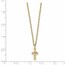 10K Tri-Color Black Hills Gold Small Cross Necklace - 18 in.