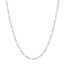 10K White Gold 1.28 mm Concave Figaro Chain - 16in.