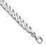 10K White Gold 7.4mm Fancy Link Bracelet - 8 in.