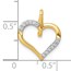 10K Yellow Gold 1/15ct. Diamond Heart Pendant