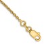 10K Yellow Gold 1.4mm Solid Cable Chain Anklet - 9 in.