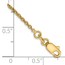 10K Yellow Gold 1.4mm Solid Cable Chain Anklet - 9 in.