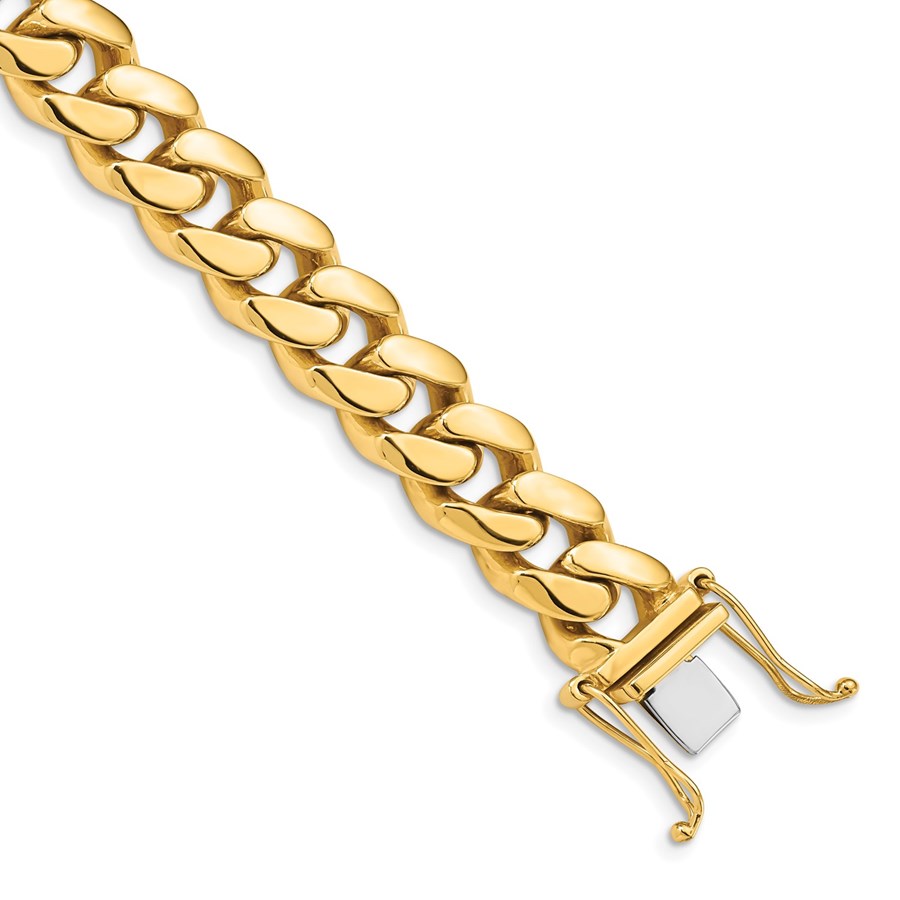 10K Yellow Gold 10.7mm Miami Cuban Link Bracelet - 9.25 in.