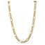 10K Yellow Gold 10mm Flat Figaro Chain - 9 in.