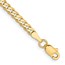 10K Yellow Gold 2.9mm Flat Beveled Curb Chain - 9 in.