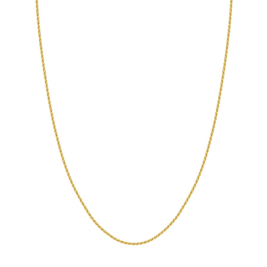 10K Yellow Gold 2 mm Rope Chain with Lobster Clasp - 20in.