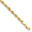 10K Yellow Gold 3.5mm Semi-Solid Rope Chain - 8 in.