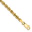 10K Yellow Gold 3.65mm Regular Rope Chain - 9 in.