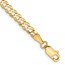 10K Yellow Gold 3.7mm Lightweight Flat Cuban Chain - 9 in.