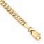 10K Yellow Gold 3.9mm Flat Beveled Curb Chain - 9 in.
