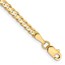 10K Yellow Gold 3mm Open Concave Curb Chain - 9 in.