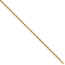 10K Yellow Gold 4mm Semi-solid D/C Rope Chain - 9 in.