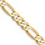 10K Yellow Gold 5.25mm Flat Figaro Chain - 22 in.