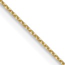 10K Yellow Gold .6mm D/C Cable Chain - 22 in.