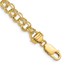 10K Yellow Gold 7in 6.5mm Solid Charm Bracelet - 7 mm