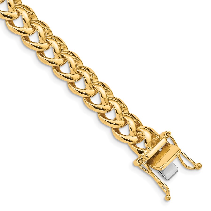 Buy 10K Yellow Gold Hand- Fancy Box Clutch Bracelet | APMEX