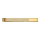 10K Yellow Gold Men's Grooved Engravable Tie Bar - 48 in.