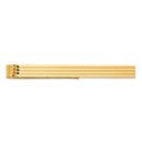 10K Yellow Gold Men's Grooved Tie Bar - 50 in.