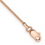 10K Yellow Gold Rose Gold .9mm Box Link Chain Anklet - 10 in.