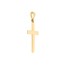 10K Yellow Gold Straight Edge Cross Pendant