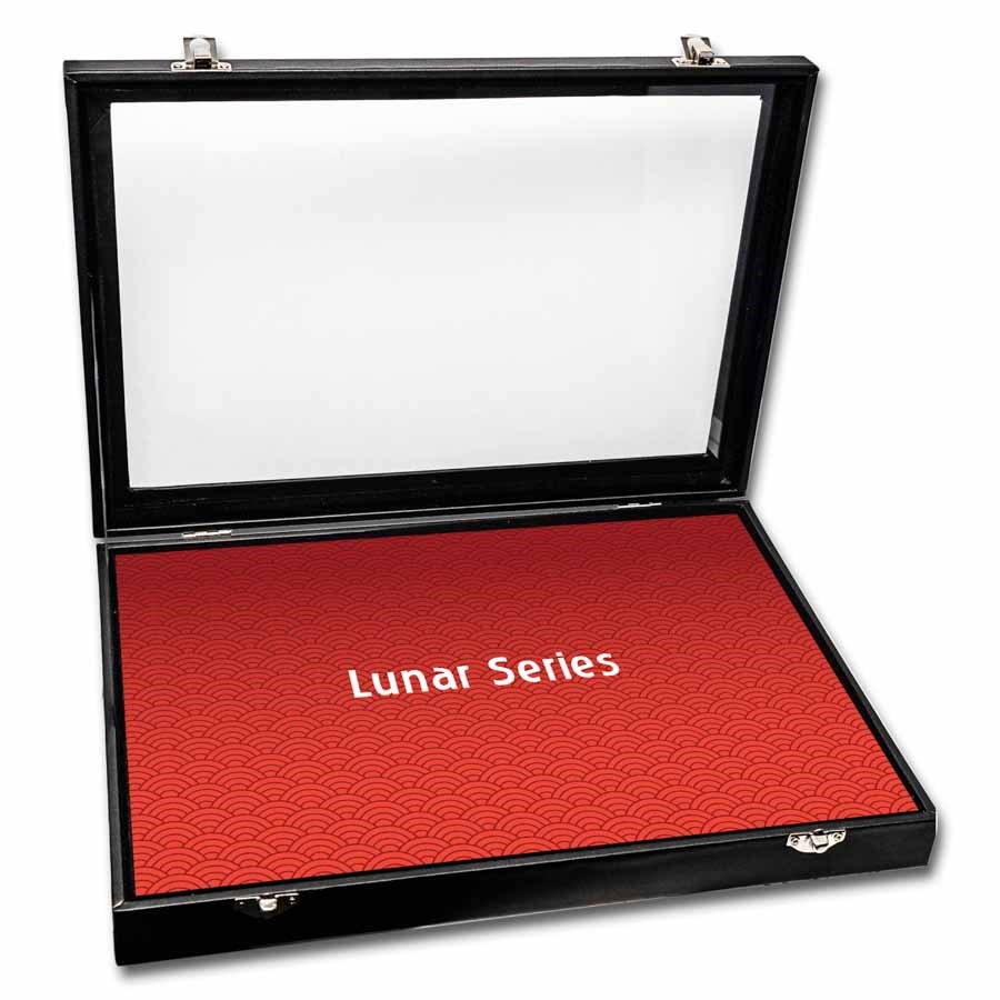 12-Coin Black Display Coin Box (APMEX Lunar, Series 2)