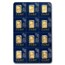 12x1 gram Gold Bar PAMP Suisse Multigram+12 (In Assay)
