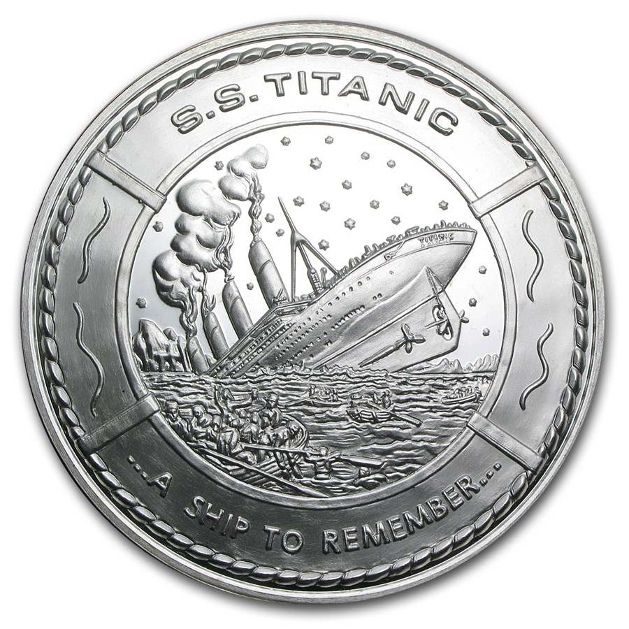 Buy 146 Oz Silver Round Ss Titanic Commemorative Apmex