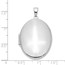 14 White Gold Oval 33 mm Locket Pendant