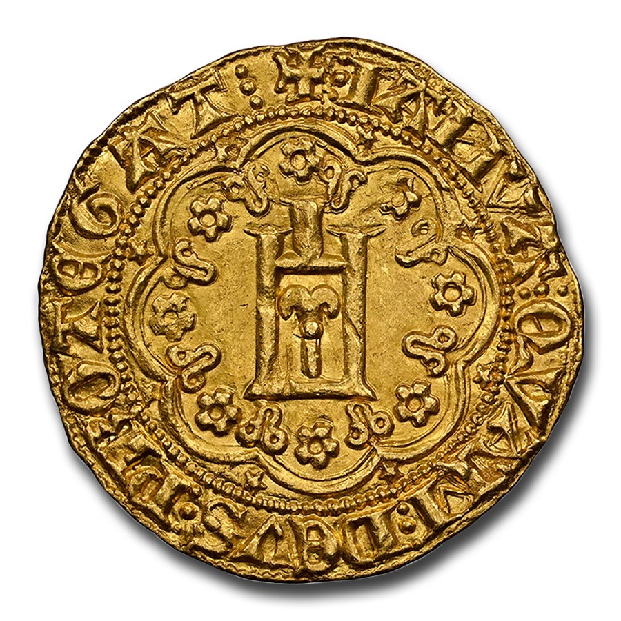 (1458-1461) Italy Gold Genovino MS-63 NGC