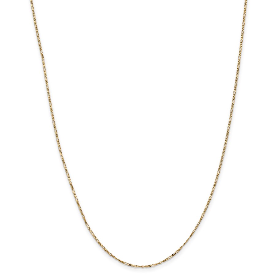 14k 1.25 mm Flat Figaro Chain Necklace - 20 in.