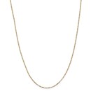 14k 1.25 mm Flat Figaro Chain Necklace - 24 in.