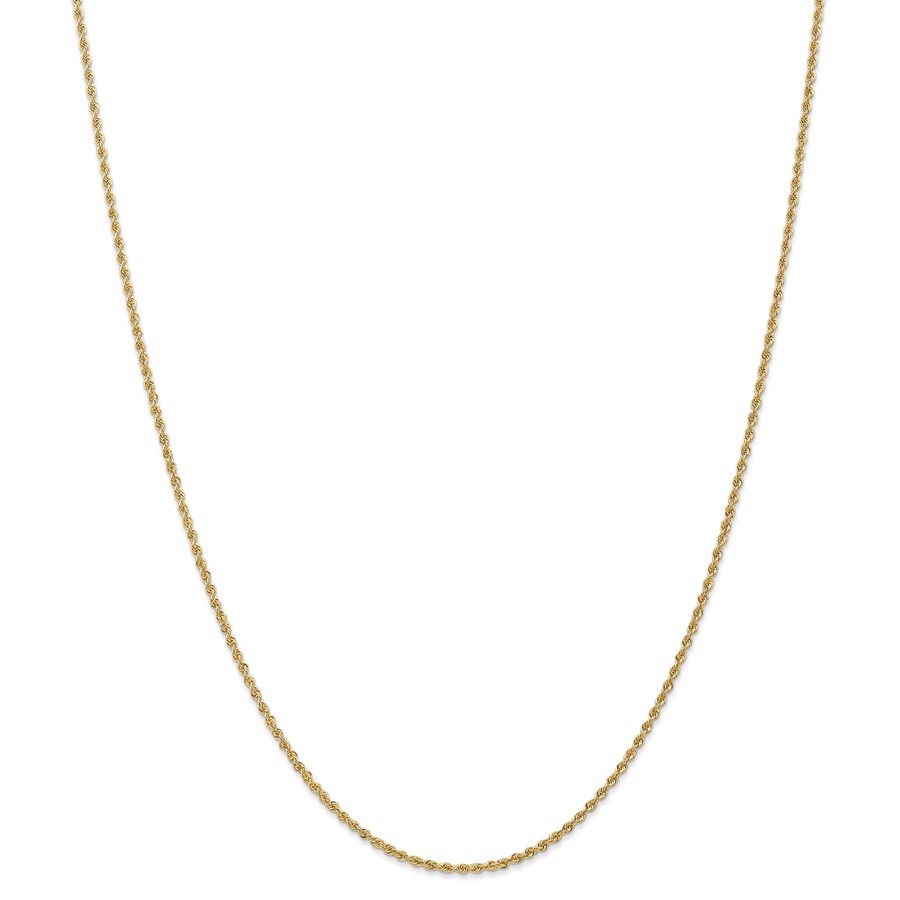 14k 1.50 mm Handmade Regular Rope Chain Necklace - 20 in.