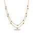 14k 17" Gold Diamond-Cut Beaded Necklace