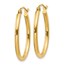 14k 17 mm Oval Polished Hoop Earring