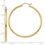 14K 2mm Polished Hinged Hoop Earrings - 45 mm