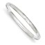 14k 3/16 White Gold Florentine Engraved Hinged Bangle