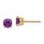 14k 5 mm Amethyst Post Earrings