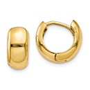 14k 7 mm Hinged Hoop Earrings