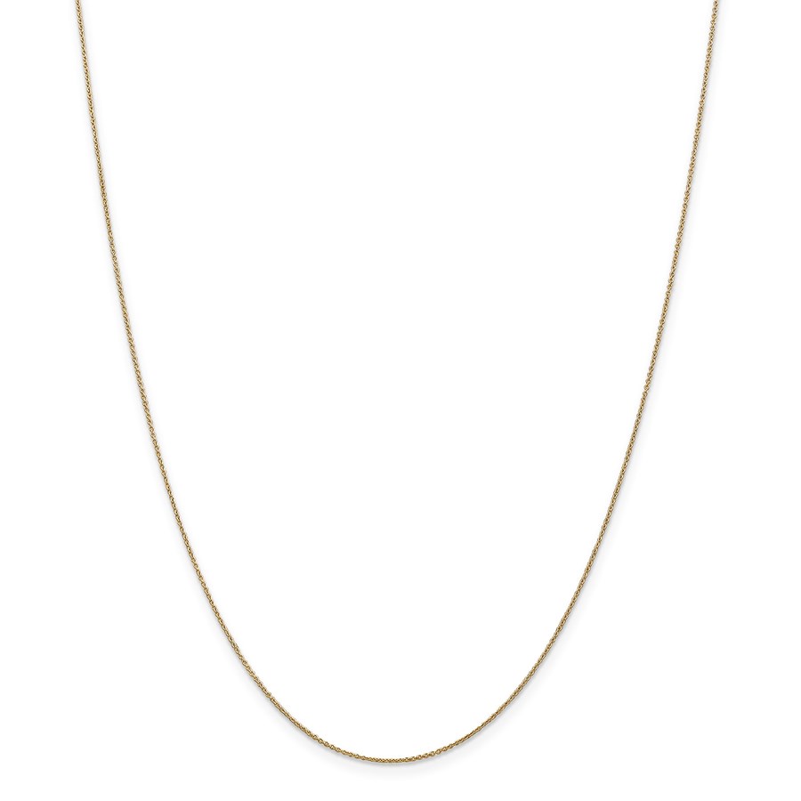 14k .75 mm Solid Polished Cable Chain Children's Necklace - 14 in