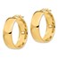 14K 8mm High Polished Hoop Earrings - 25 mm