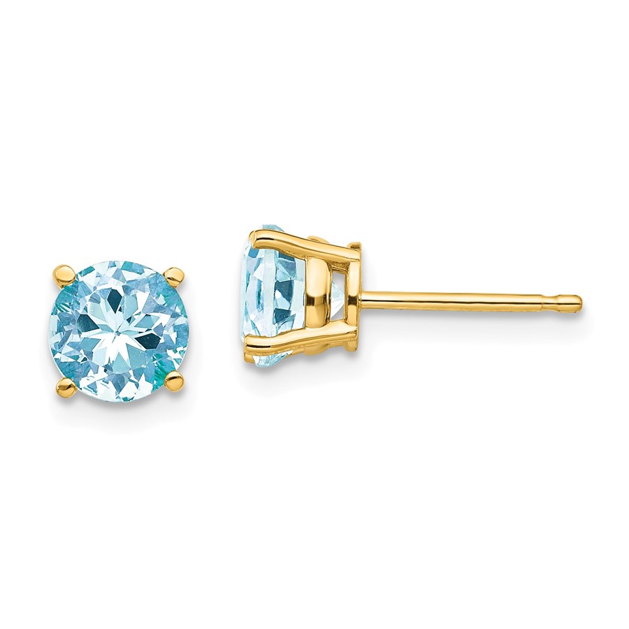 14k Aquamarine Earrings