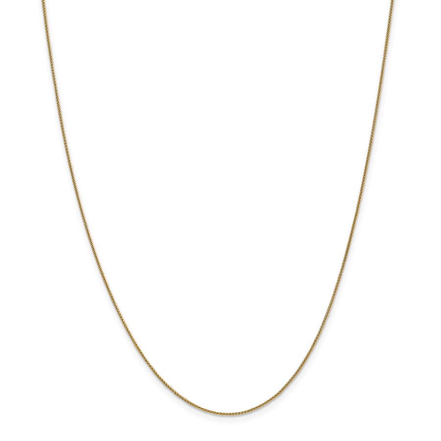 14k Gold 0.80 mm Spiga Pendant Chain Necklace - 16 in.