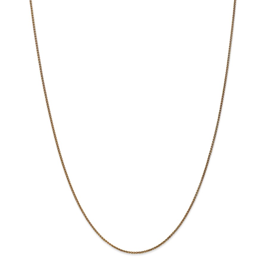 14k Gold 1.2 mm Diamond-cut Spiga Chain Necklace - 16 in.