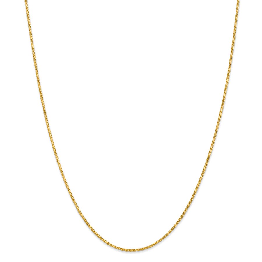 14k Gold 1.5 mm Parisian Wheat Chain Necklace - 16 in.