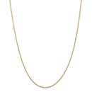 14k Gold 1.50 mm Diamond-cut Rope Chain Necklace - 16 in.