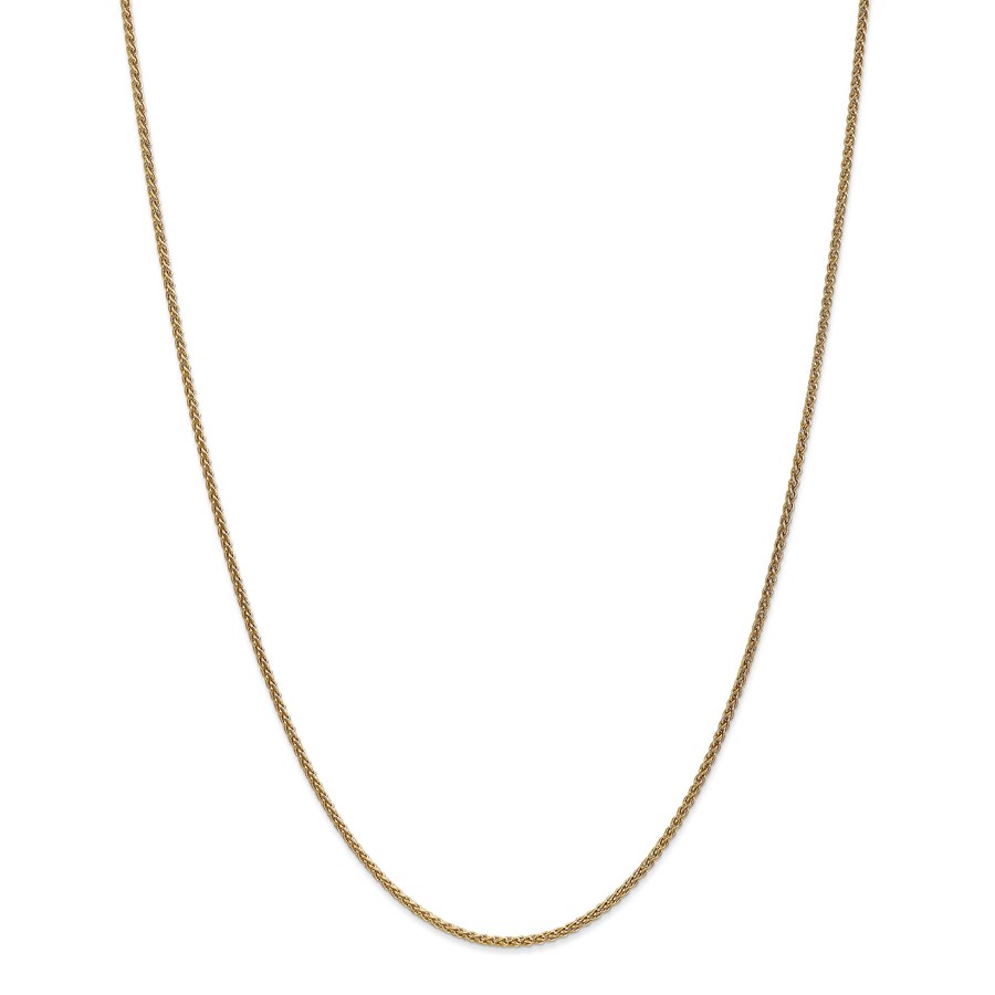 14k Gold 1.65 mm Solid Polished Spiga Chain Necklace - 20 in.